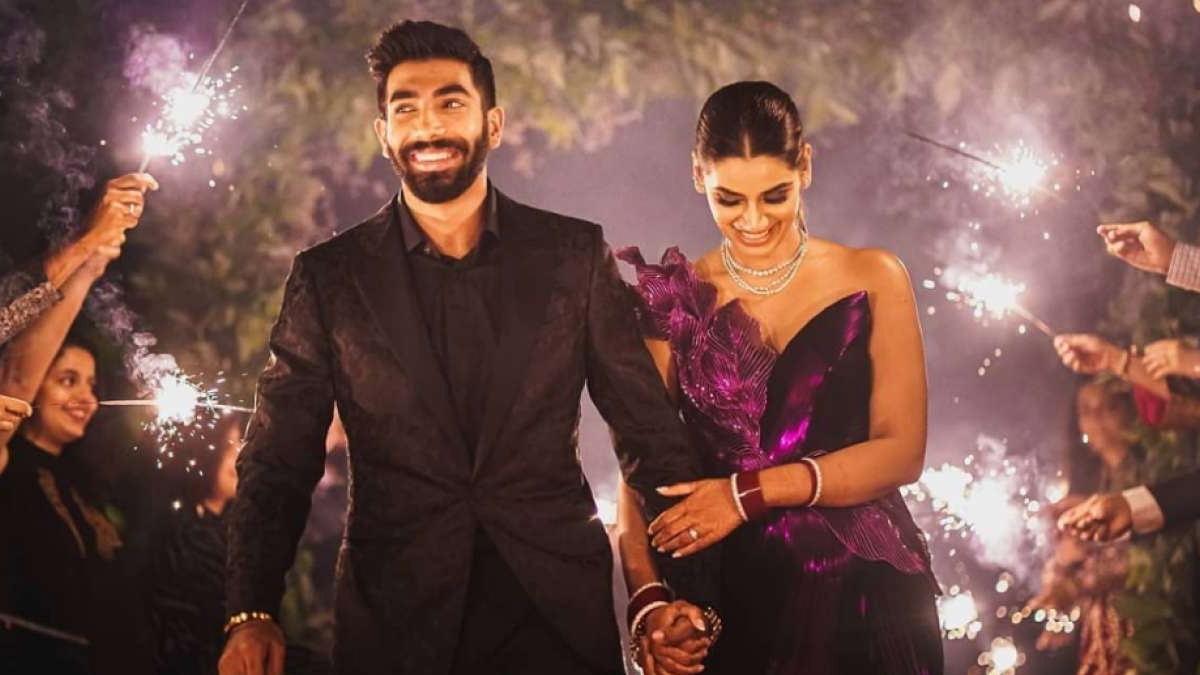 jasprit bumrah and sanjana ganesan