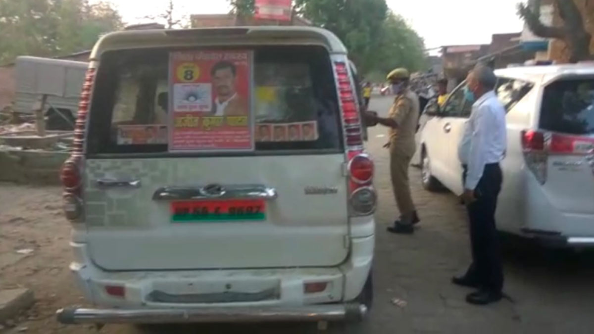 पंचायत चुनाव से पहले प्रत्याशी बांट रहा था प्रत्याशी अरेस्ट 