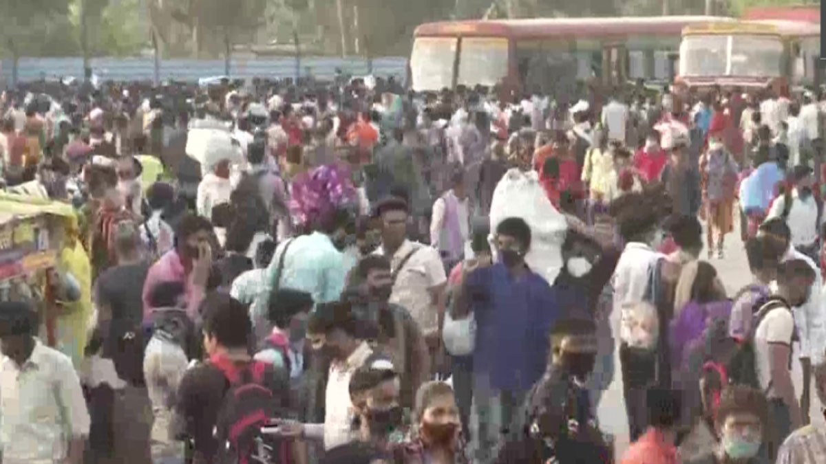 लॉकडाउन लगते ही दिल्ली से प्रवासी मजदूरों का पलायन तेज 