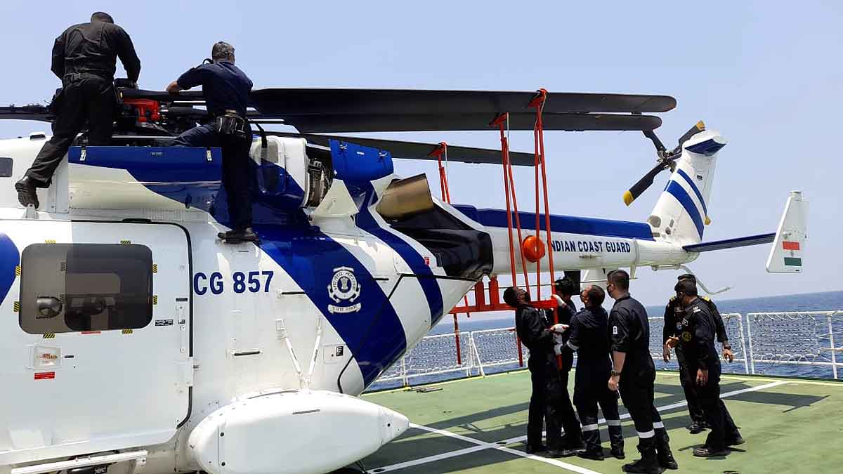 ALH Dhruv Demonstrates Deck Operations