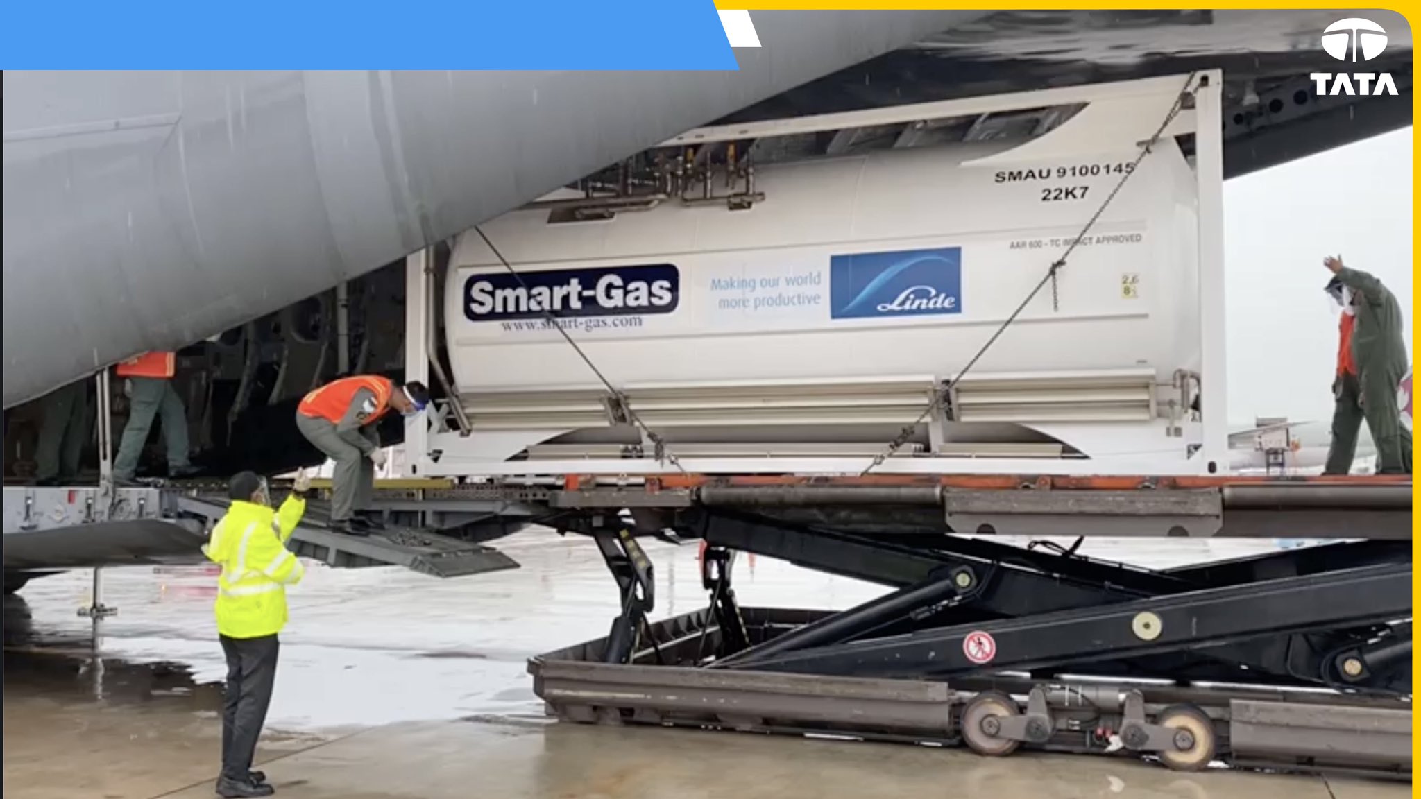  कंटेनर की क्षमता 20 टन लिक्विड ऑक्सीजन