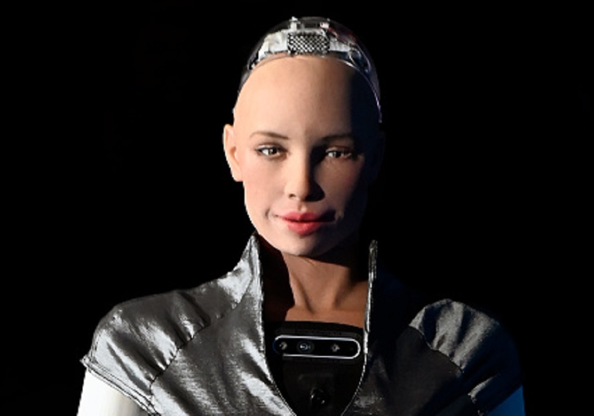 रोबोट सोफिया ने बनाई पेंटिंग