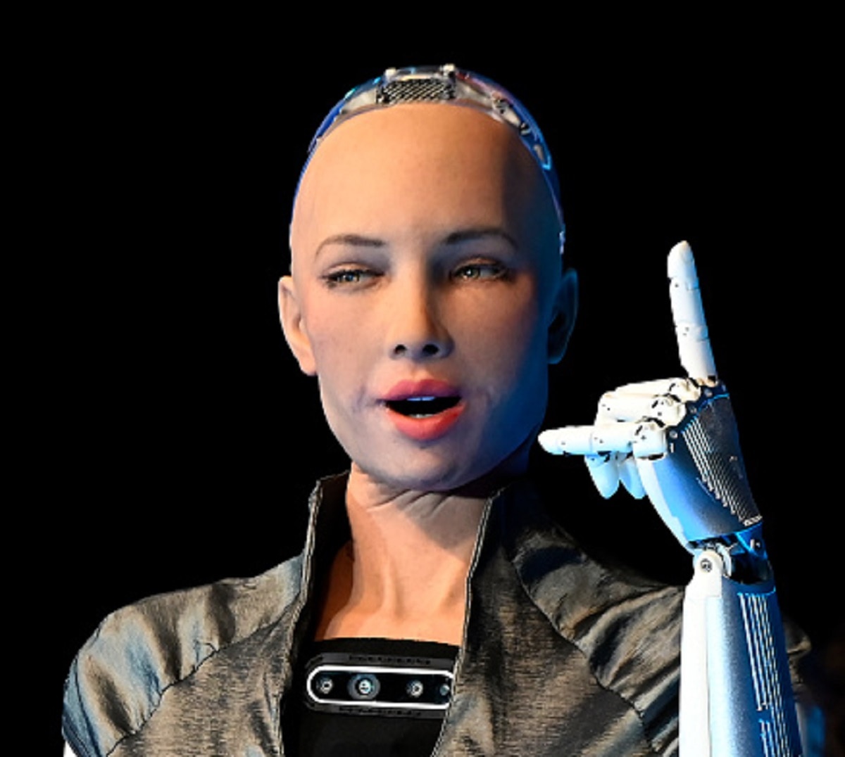 रोबोट सोफिया ने बनाई पेंटिंग