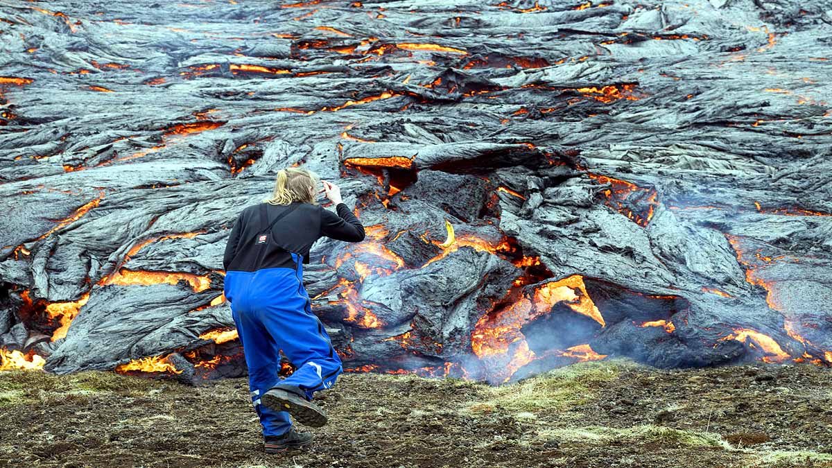 Icelandic Volcano Perfect Tourist Destination 