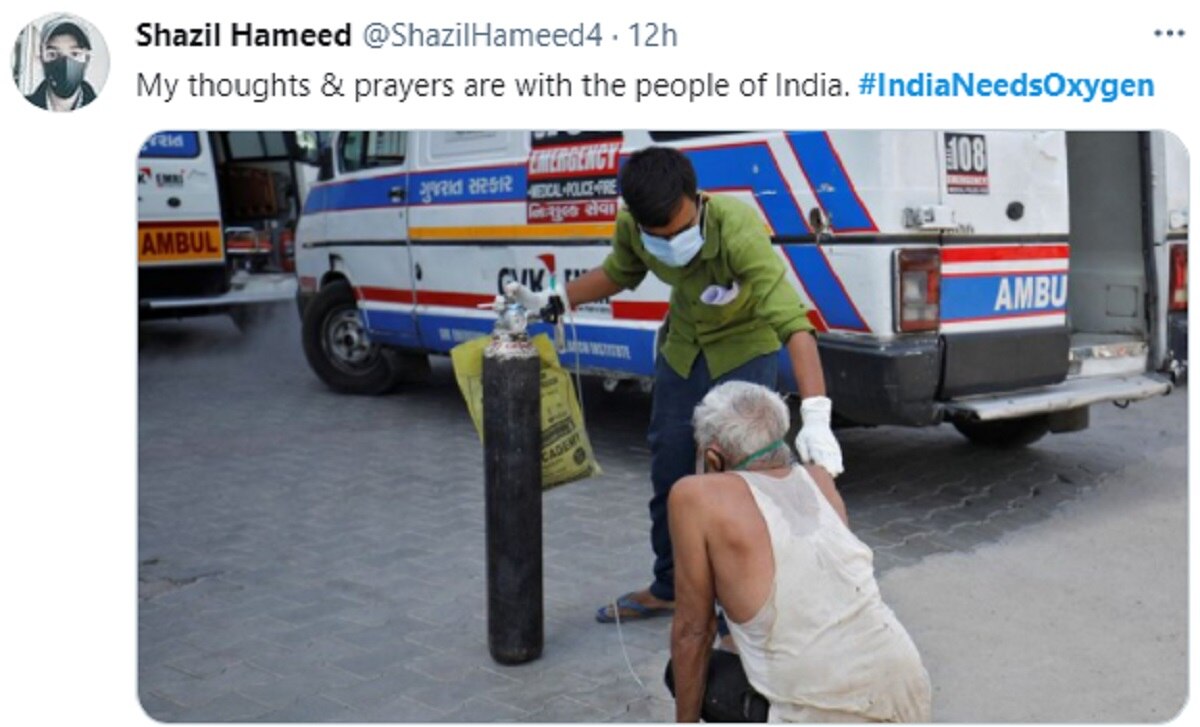 India Needs Oxygen in Pakistan