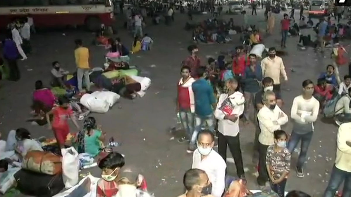 लॉकडाउन लगते ही दिल्ली से प्रवासी मजदूरों का पलायन तेज 