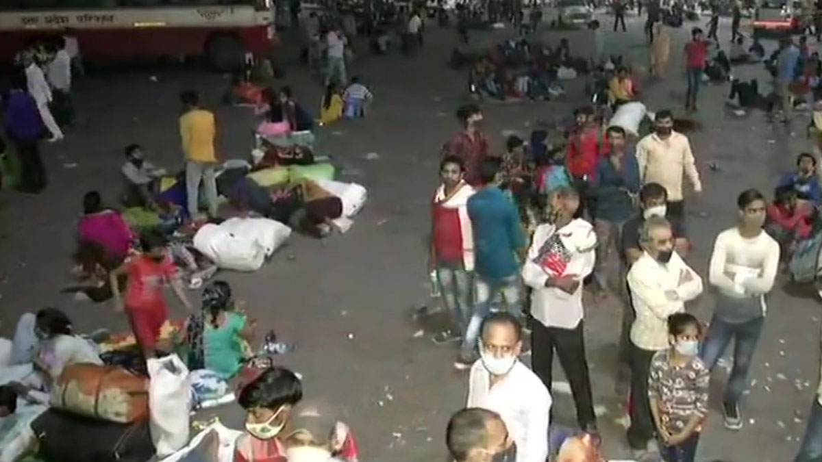लॉकडाउन लगते ही दिल्ली से प्रवासी मजदूरों का पलायन तेज 