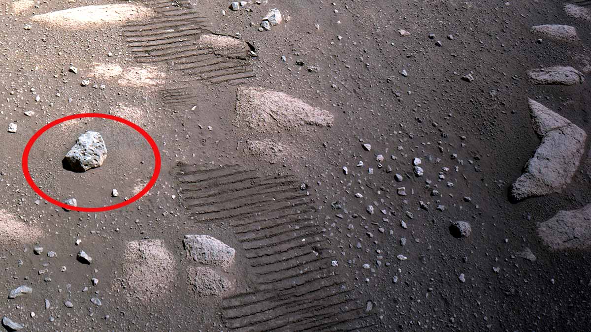 Green Rock on Red Mars