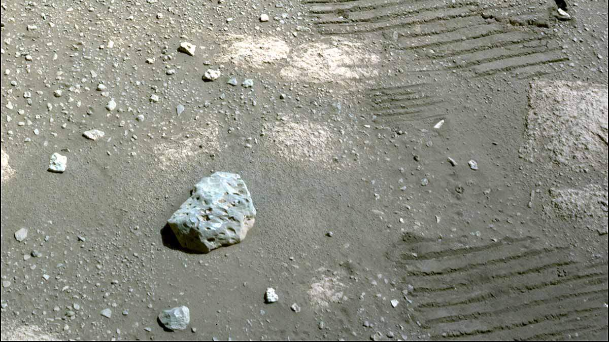 Green Rock on Red Mars