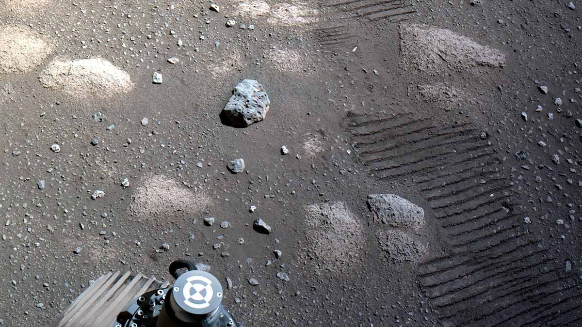 Green Rock on Red Mars