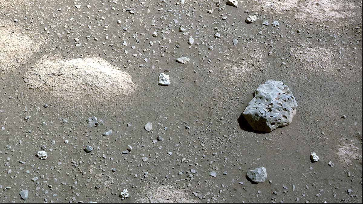 Green Rock on Red Mars