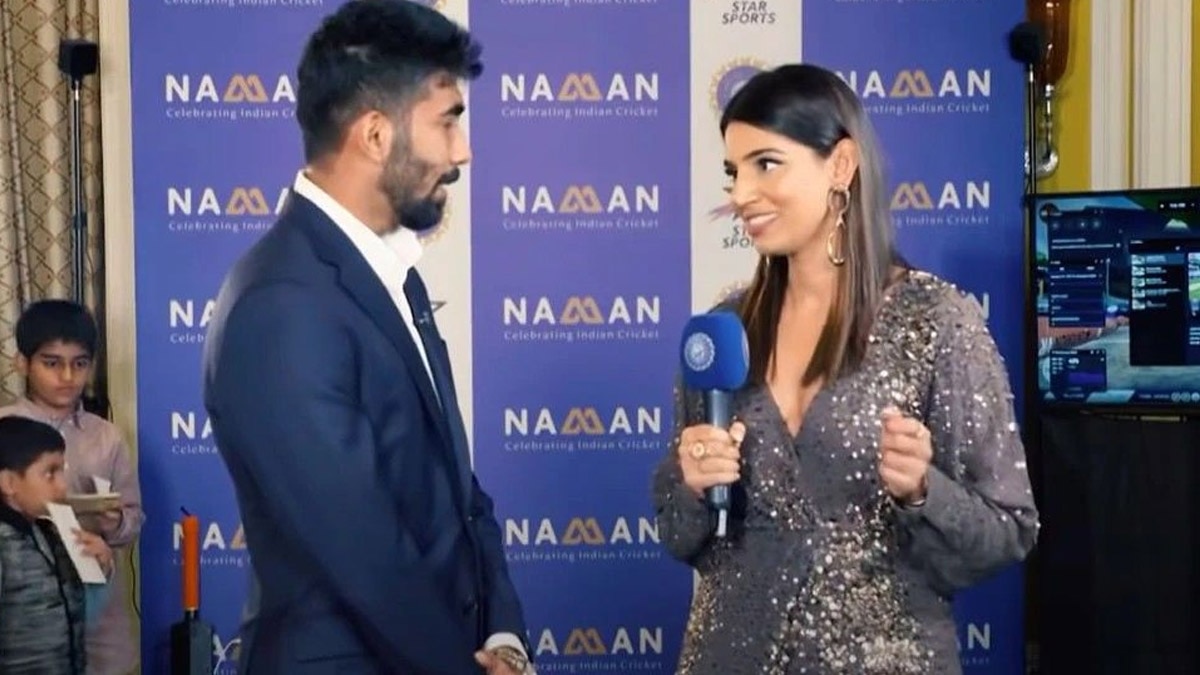 jasprit bumrah and sanjana ganesan
