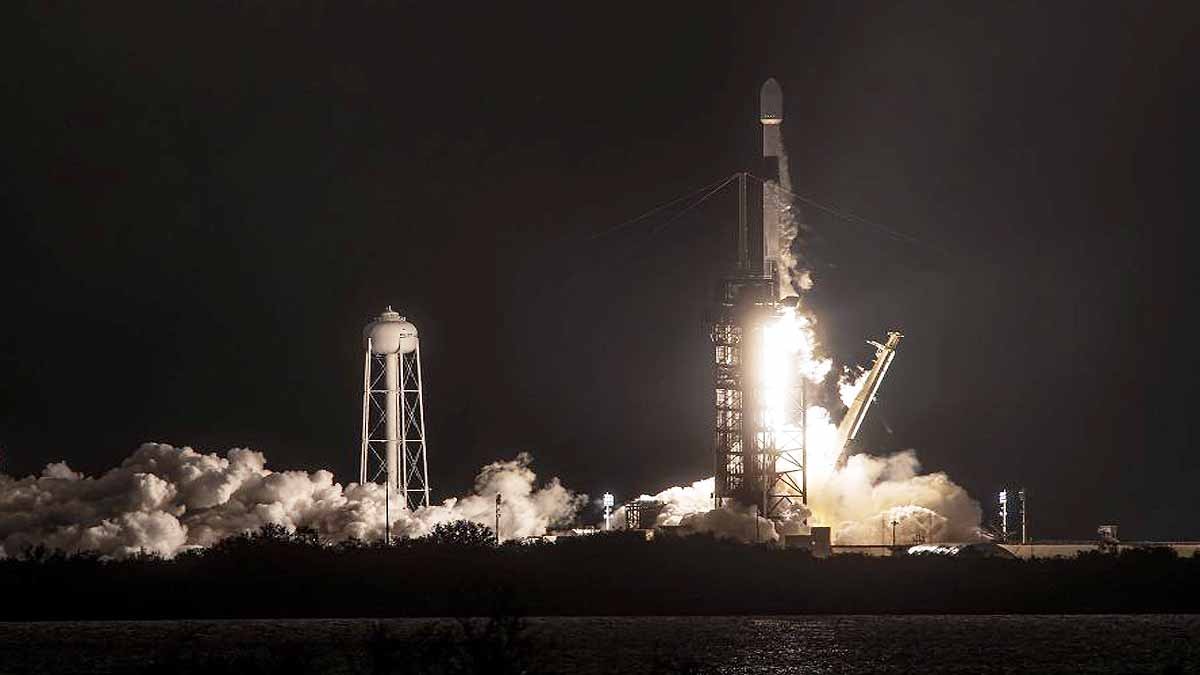SpaceX Falcon Rocket Debris Falls