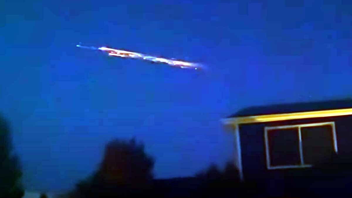 SpaceX Falcon Rocket Debris Falls