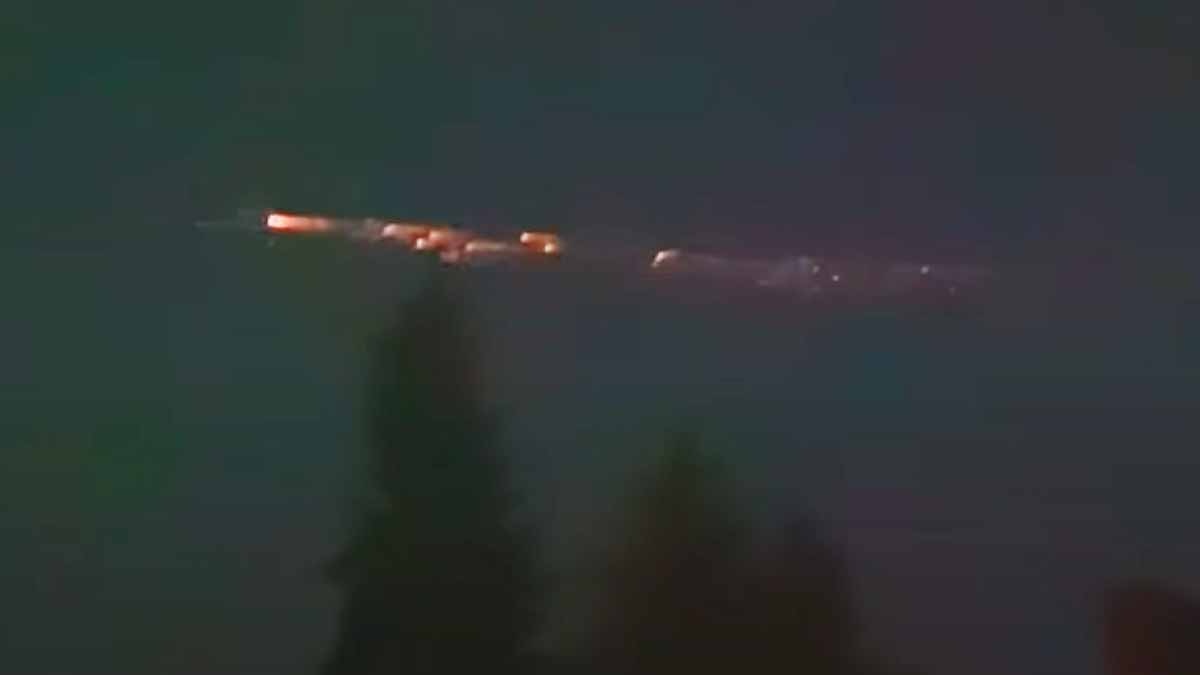 SpaceX Falcon Rocket Debris Falls