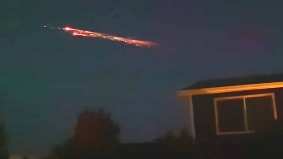 SpaceX Falcon Rocket Debris Falls