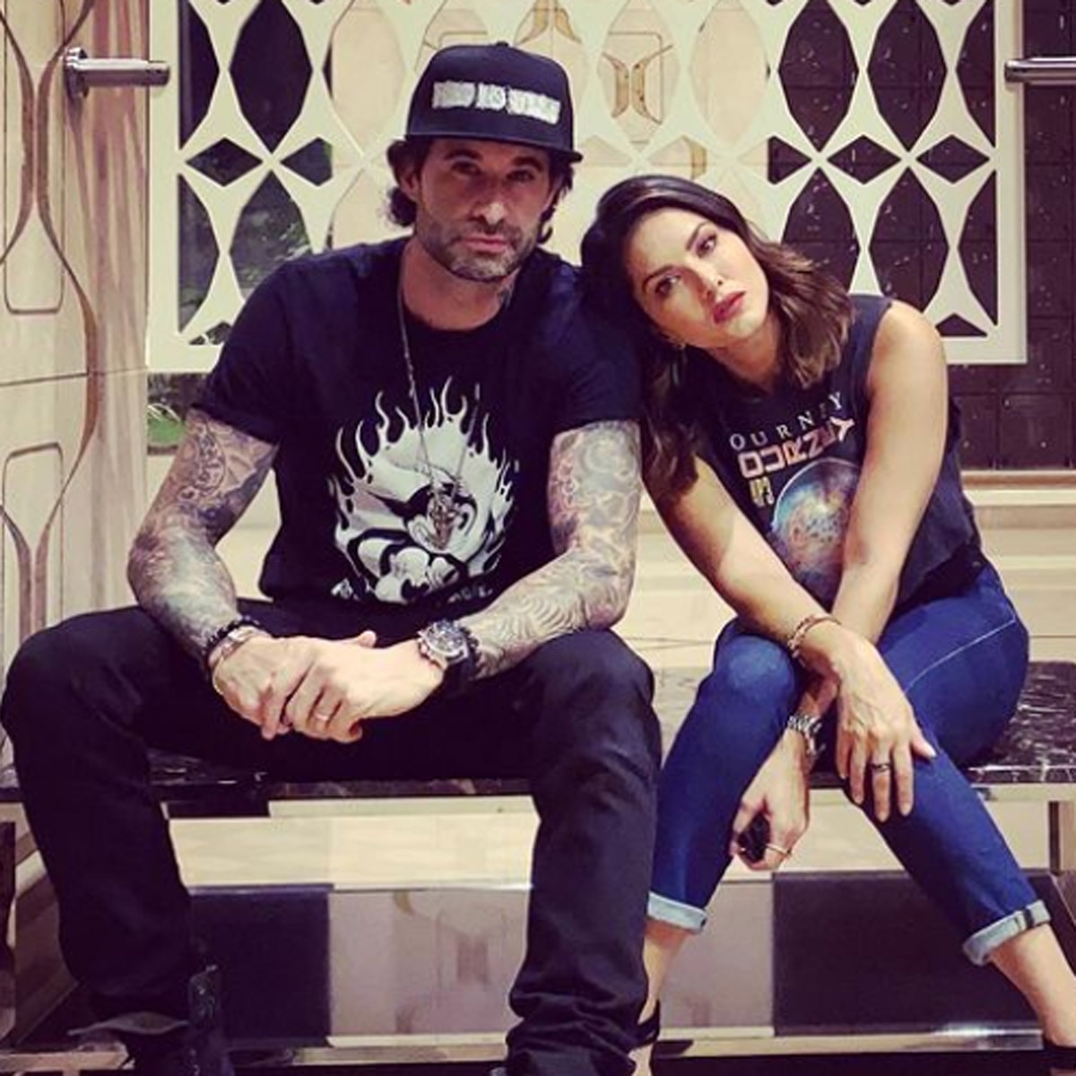 सनी ल‍ियोनी-डेनियल वेबर  