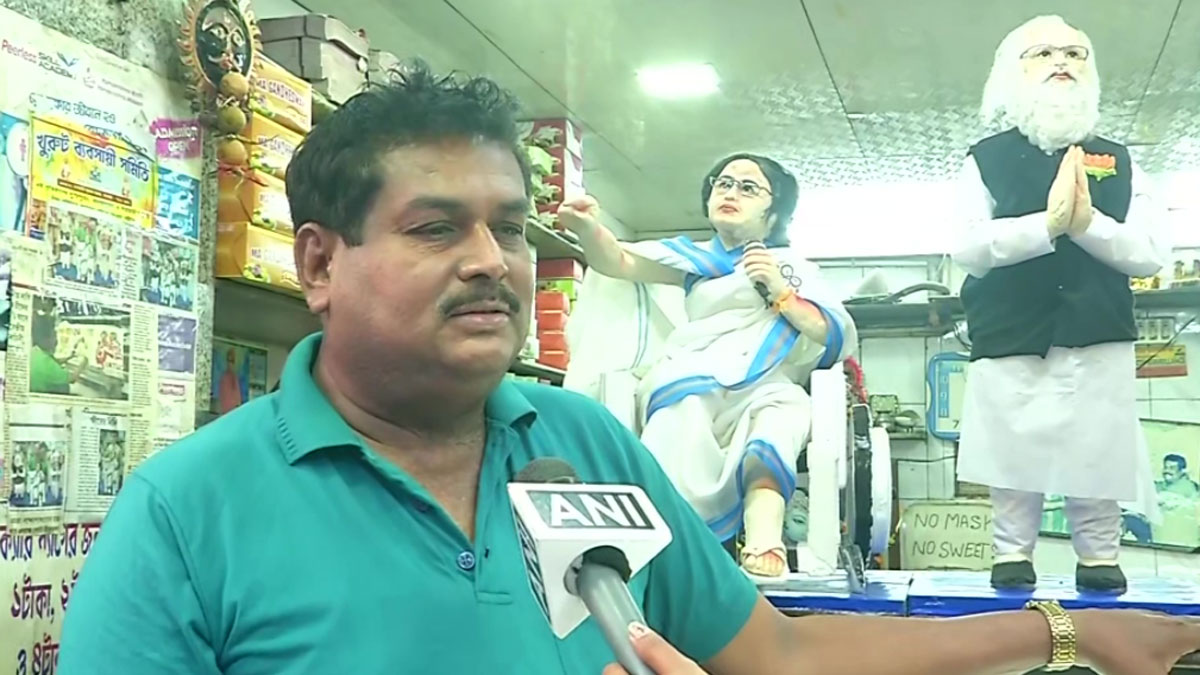  पीएम मोदी और ममता बनर्जी मिठाई 