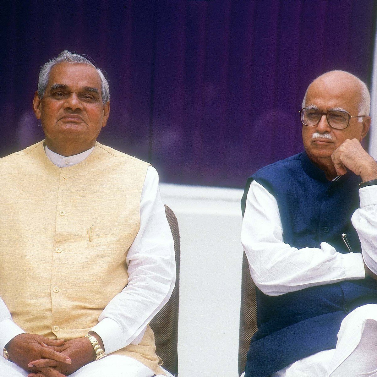 BJP program Atal Bihari Vajpayee and LK Advani (Getty)