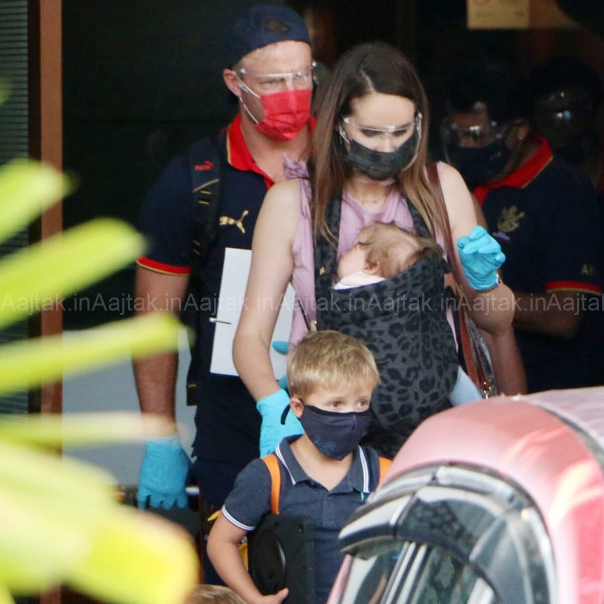 एबी डिविल‍ियर्स पर‍िवार के साथ 