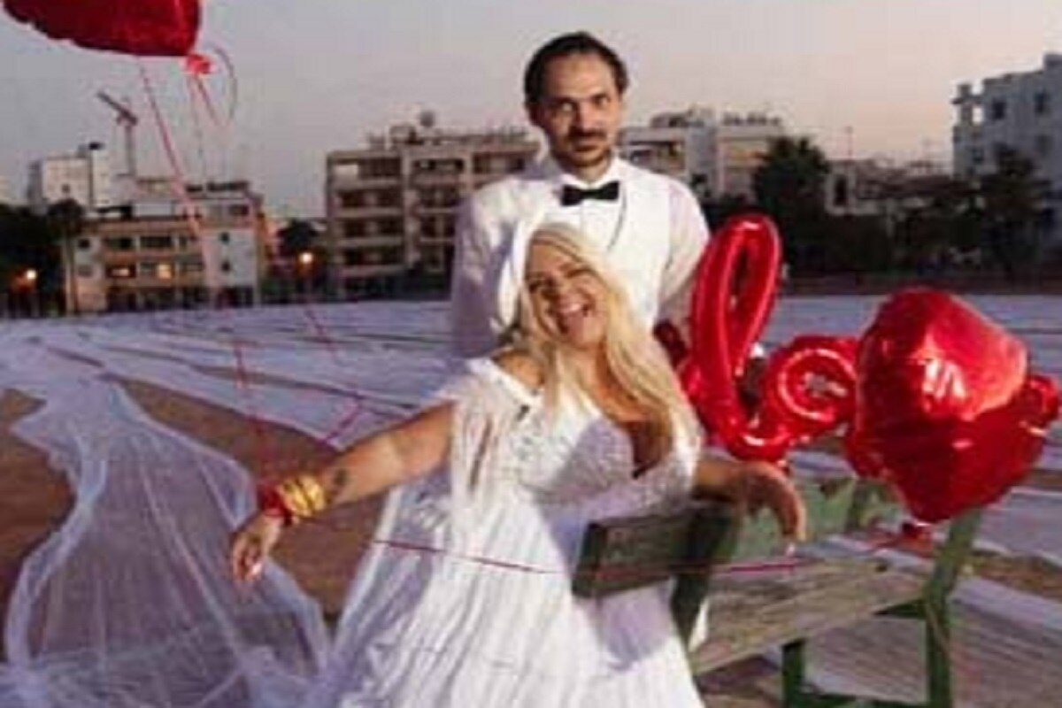 दुल्हन ने पहना 7 KM लंबा वेडिंग ड्रेस