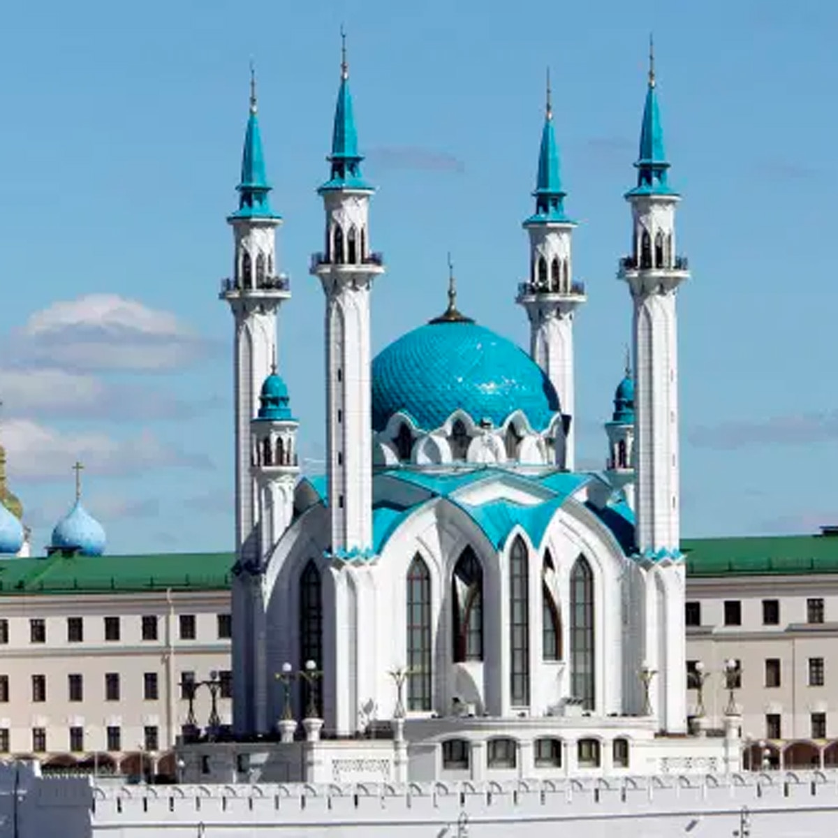 Russian female athletes mosque