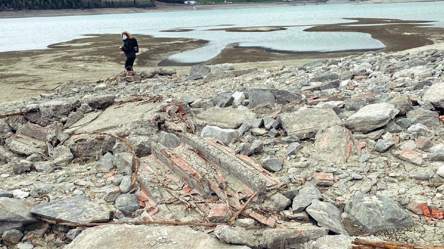 underwater ghost village,