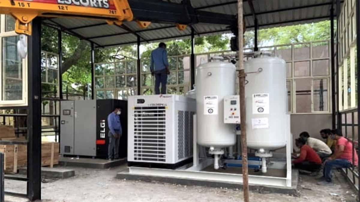 DRDO Tejas Oxygen Plant in AIIMS RML 