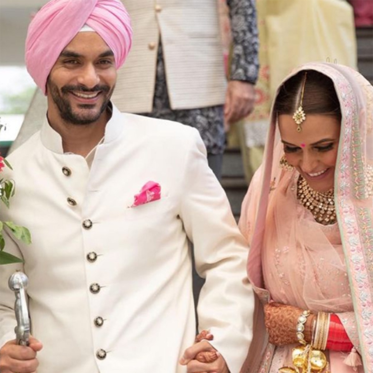 नेहा धूप‍िया-अंगद बेदी 