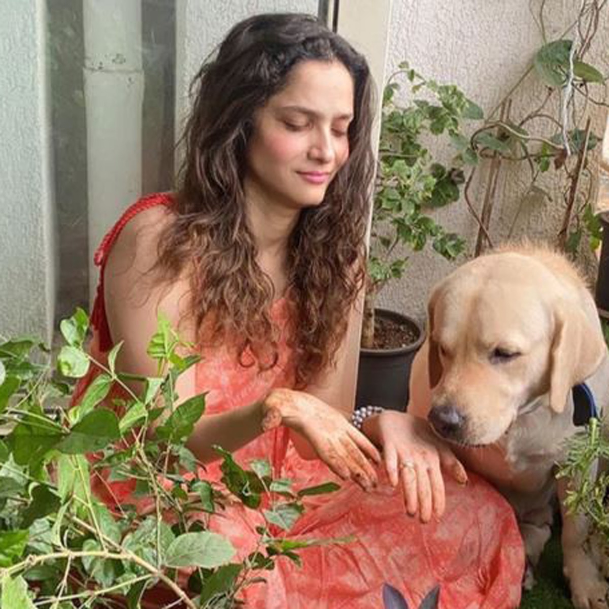 अंकिता संग उनका पेट डॉग