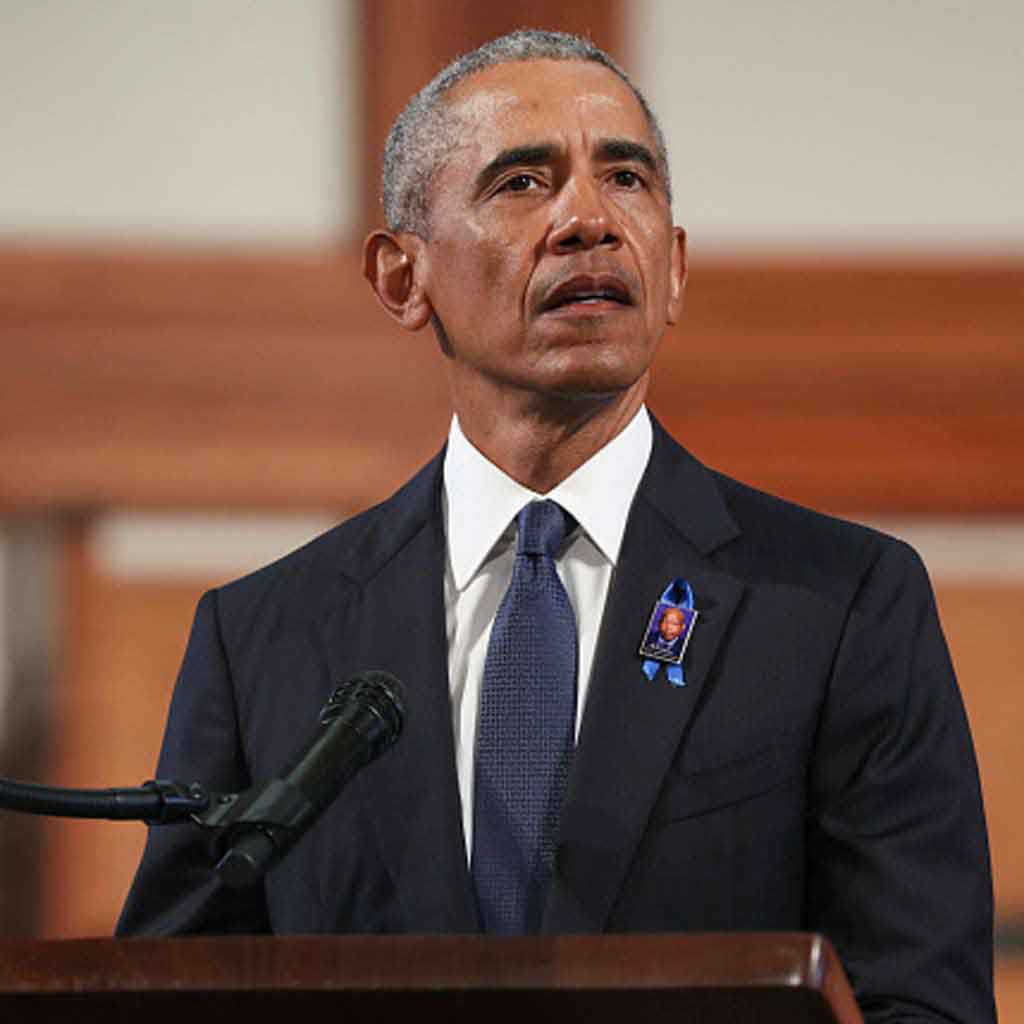 Barack Obama and Donald Trump