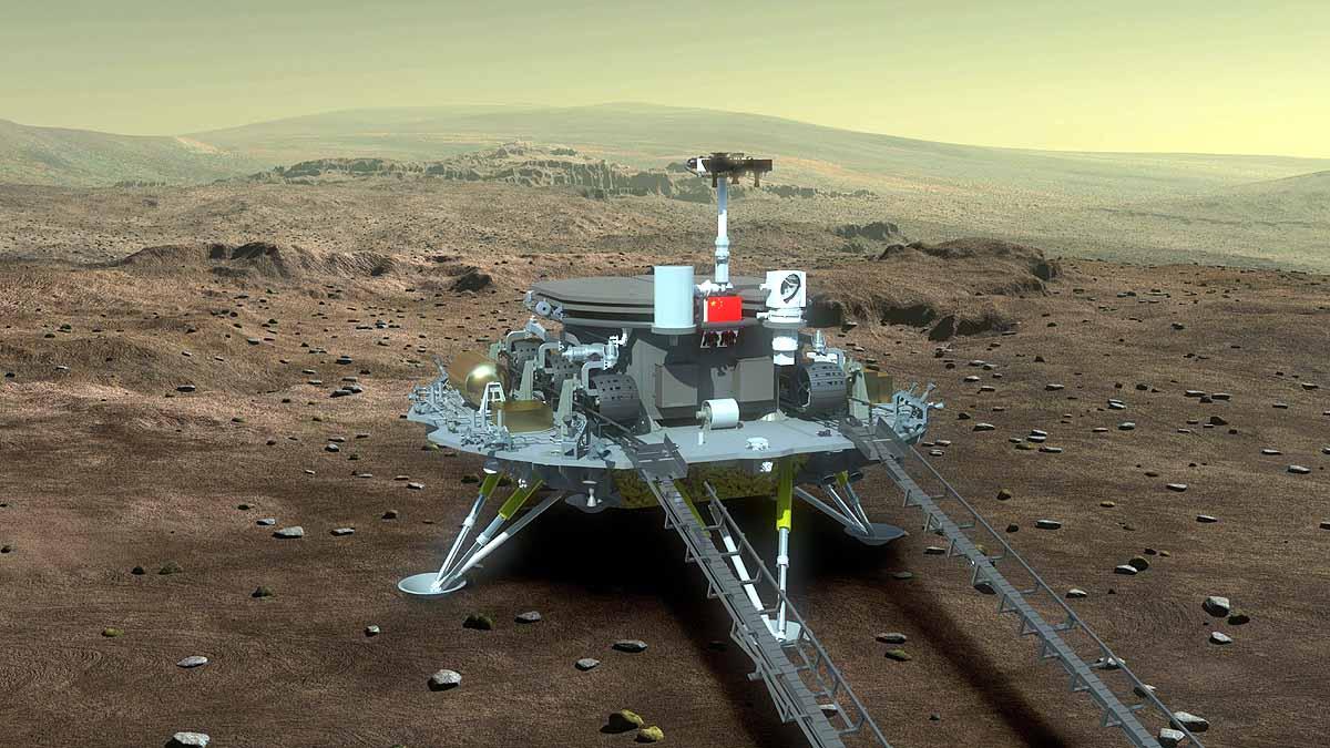 Chinas first Mars rover Zhurong 