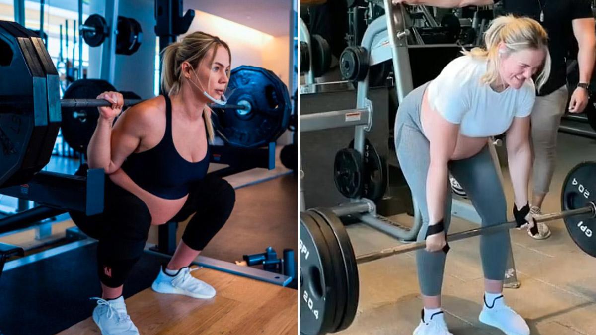 आठ माह की प्रेग्नेंट महिला जिम में उठाती दिखी 150 KG वजन, ट्रोल हुई तो दिया ये जवाब