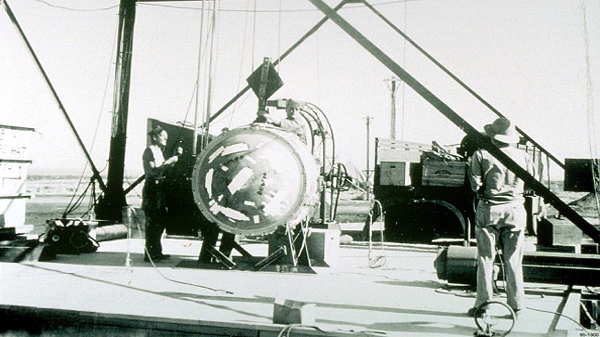 First Nuclear Test Quasi crystals