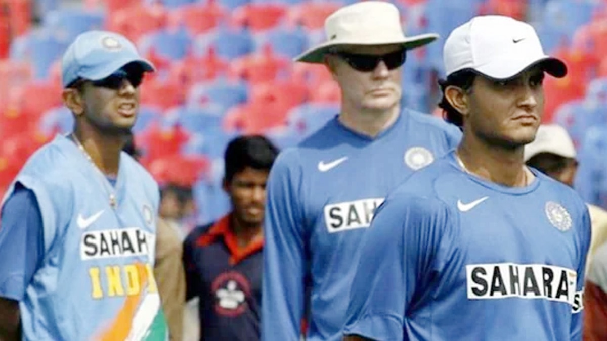 rahul dravid, saurav ganguly and greg chappell 