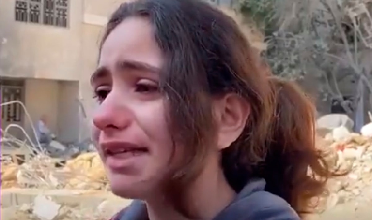 गाजा की बच्ची का वायरल वीडियो