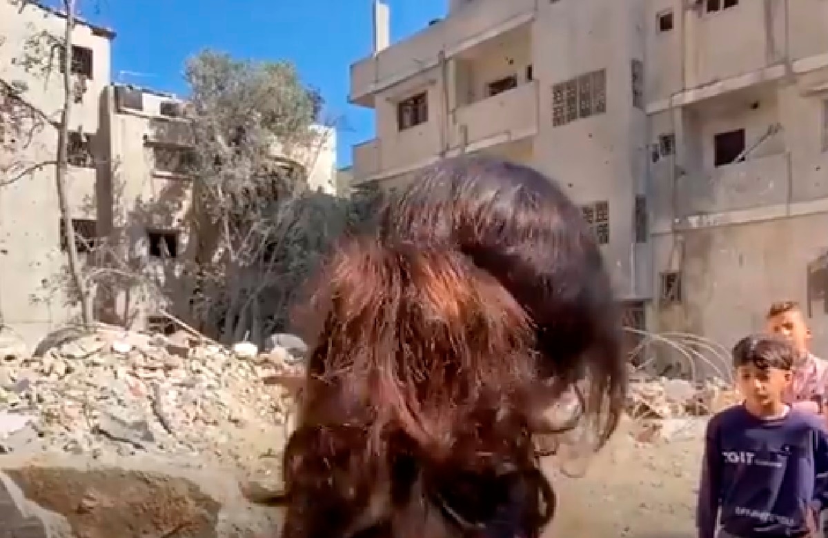 गाजा की बच्ची का वायरल वीडियो