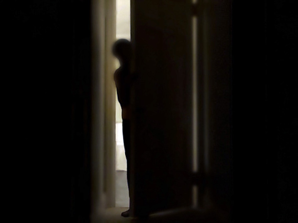 Haunted house ghostly figure