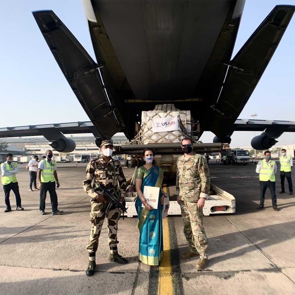 US Covid assistance for India 