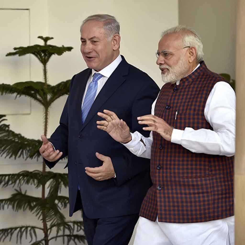 India, Israel and Palestine