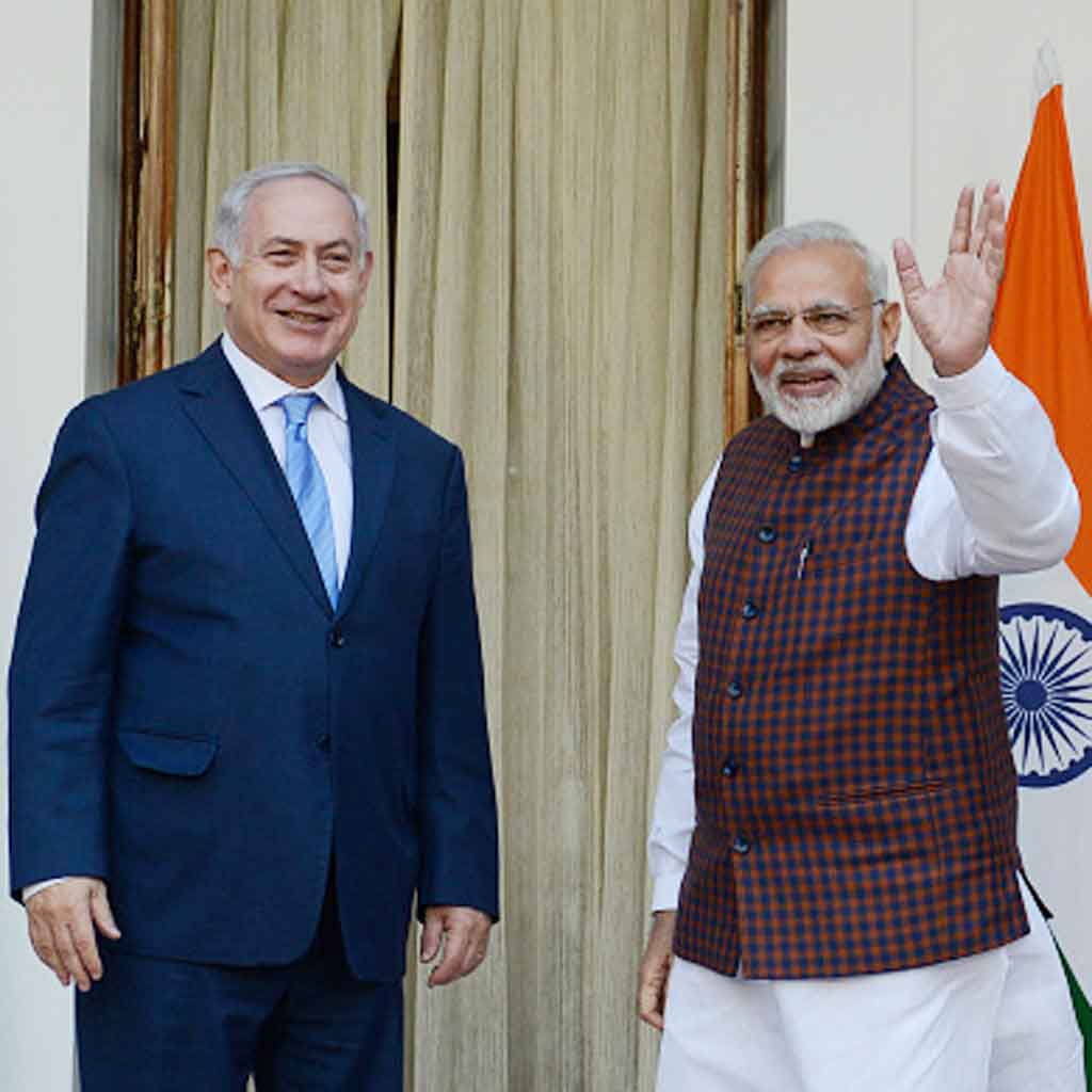 India, Israel and Palestine