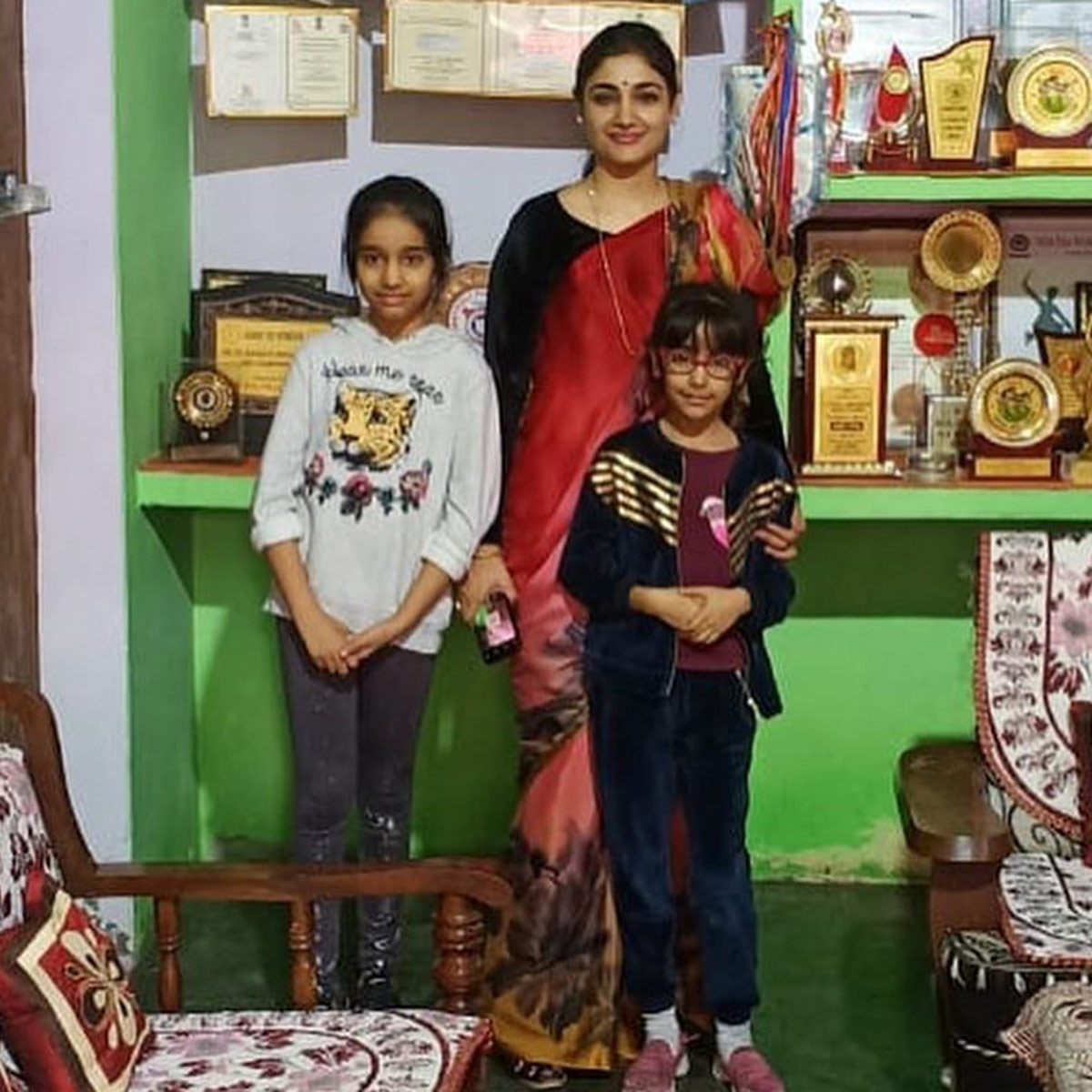 जयंत चौधरी का प‍रिवार 