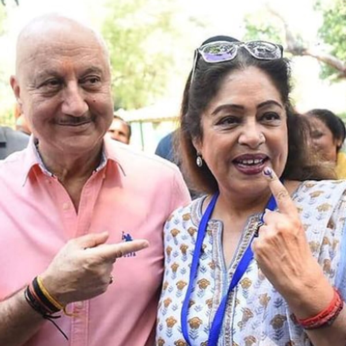 अनुपम खेर-क‍िरण खेर  