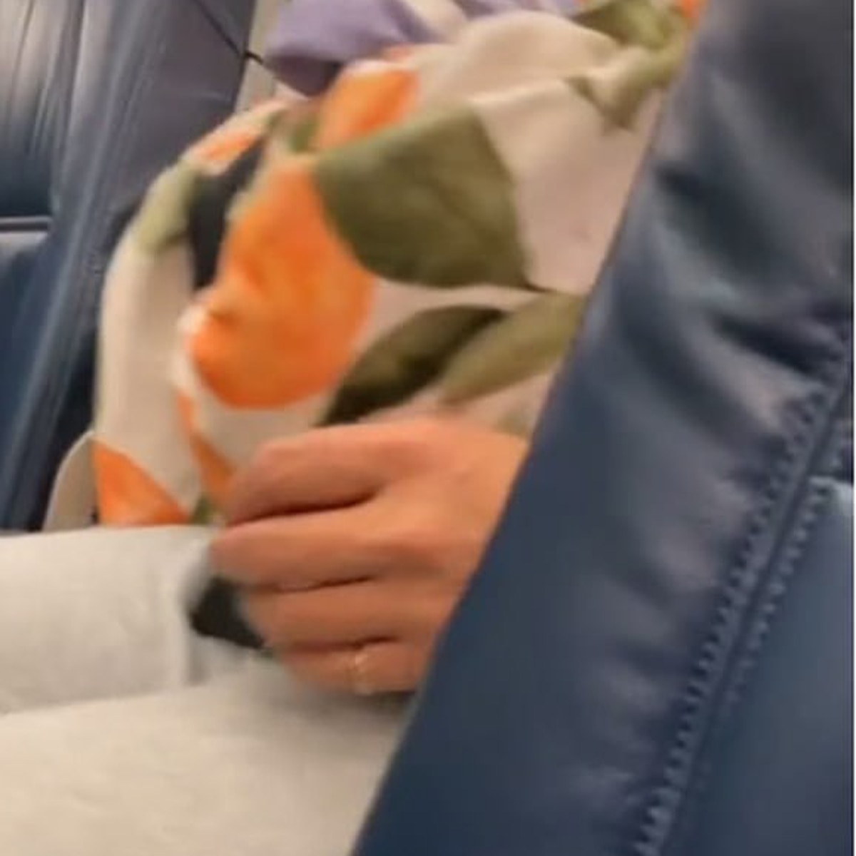 Woman delivery in flight