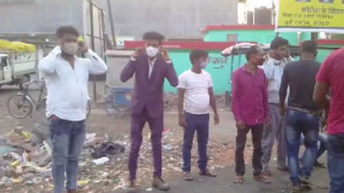 एसपी ने कराई उठक-बैठक 