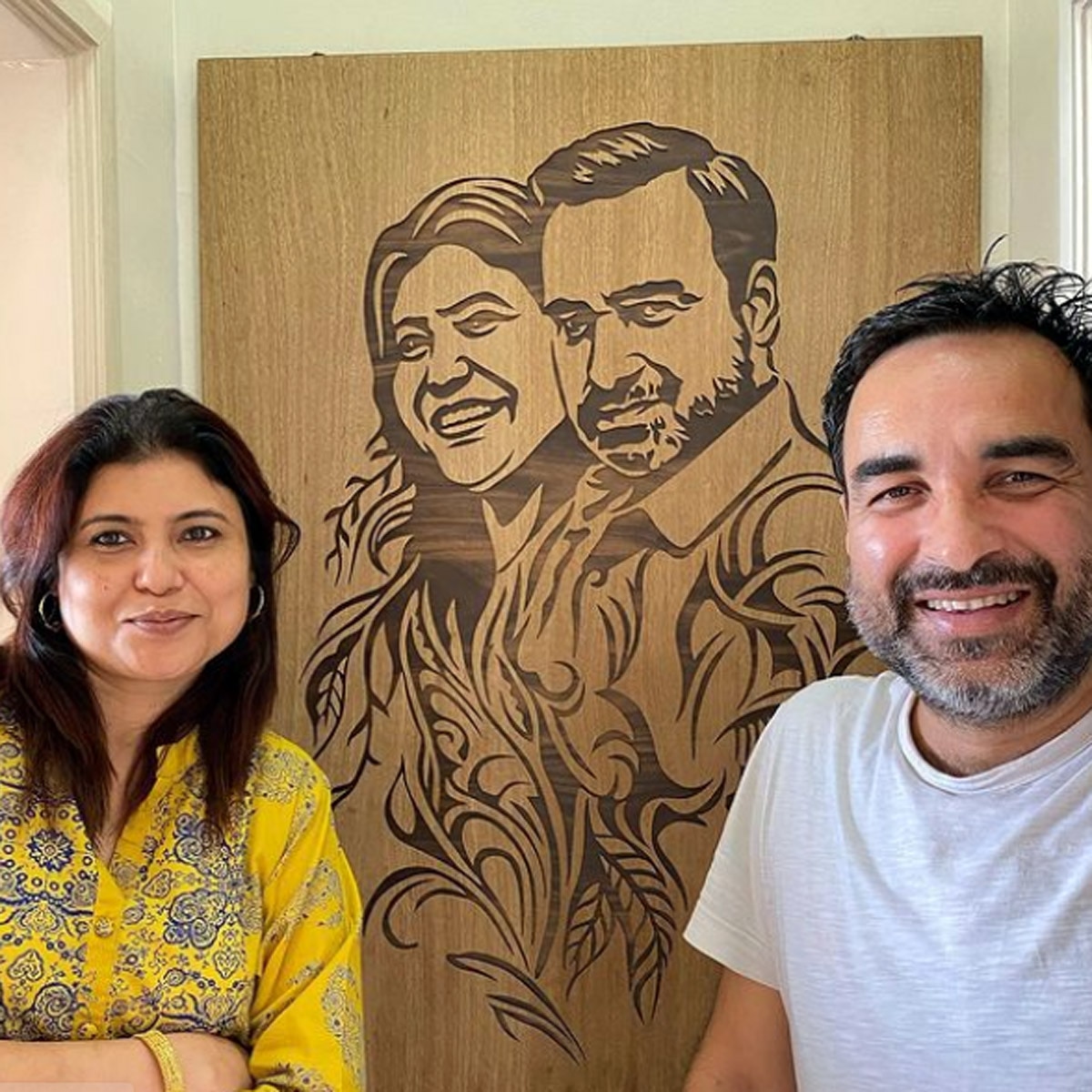 पंकज त्र‍िपाठी-मृदुला त्रिपाठी 