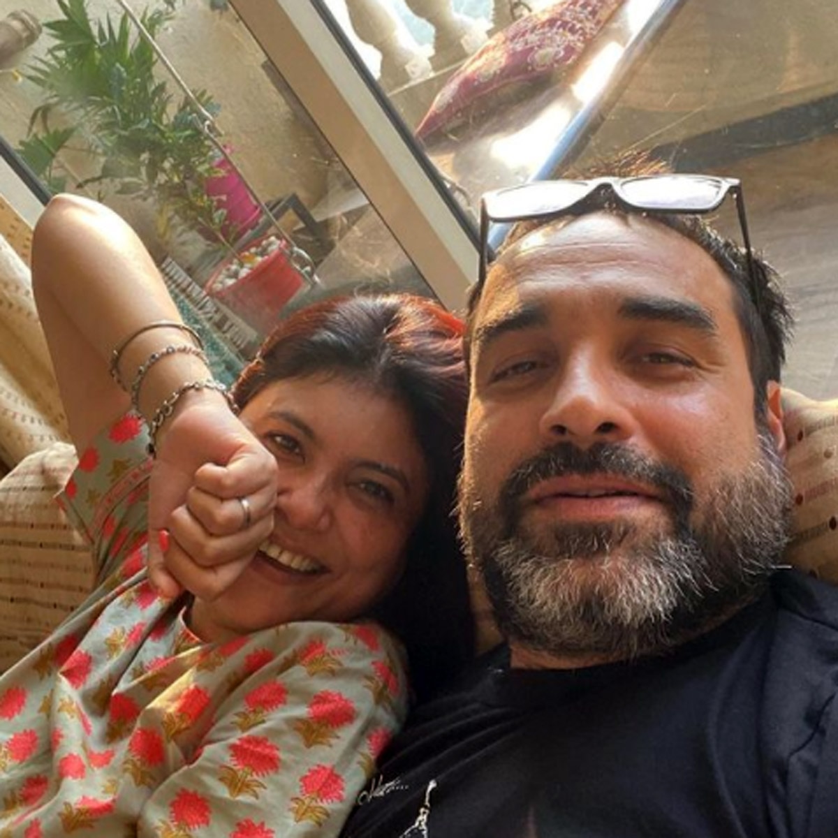 पंकज त्र‍िपाठी-मृदुला त्रिपाठी 