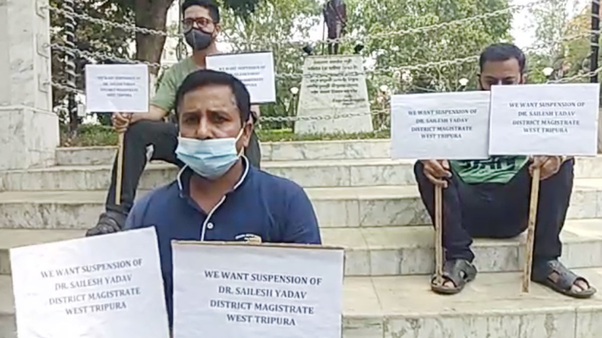 Tripura West DM Sailesh Kumar Yadav Suspended