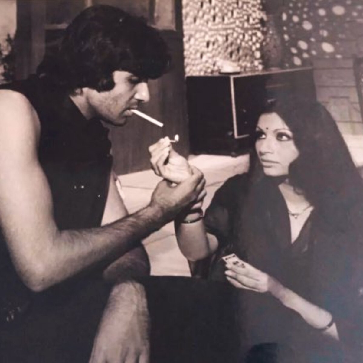 शर्म‍िला टैगोर और अमिताभ बच्चन 