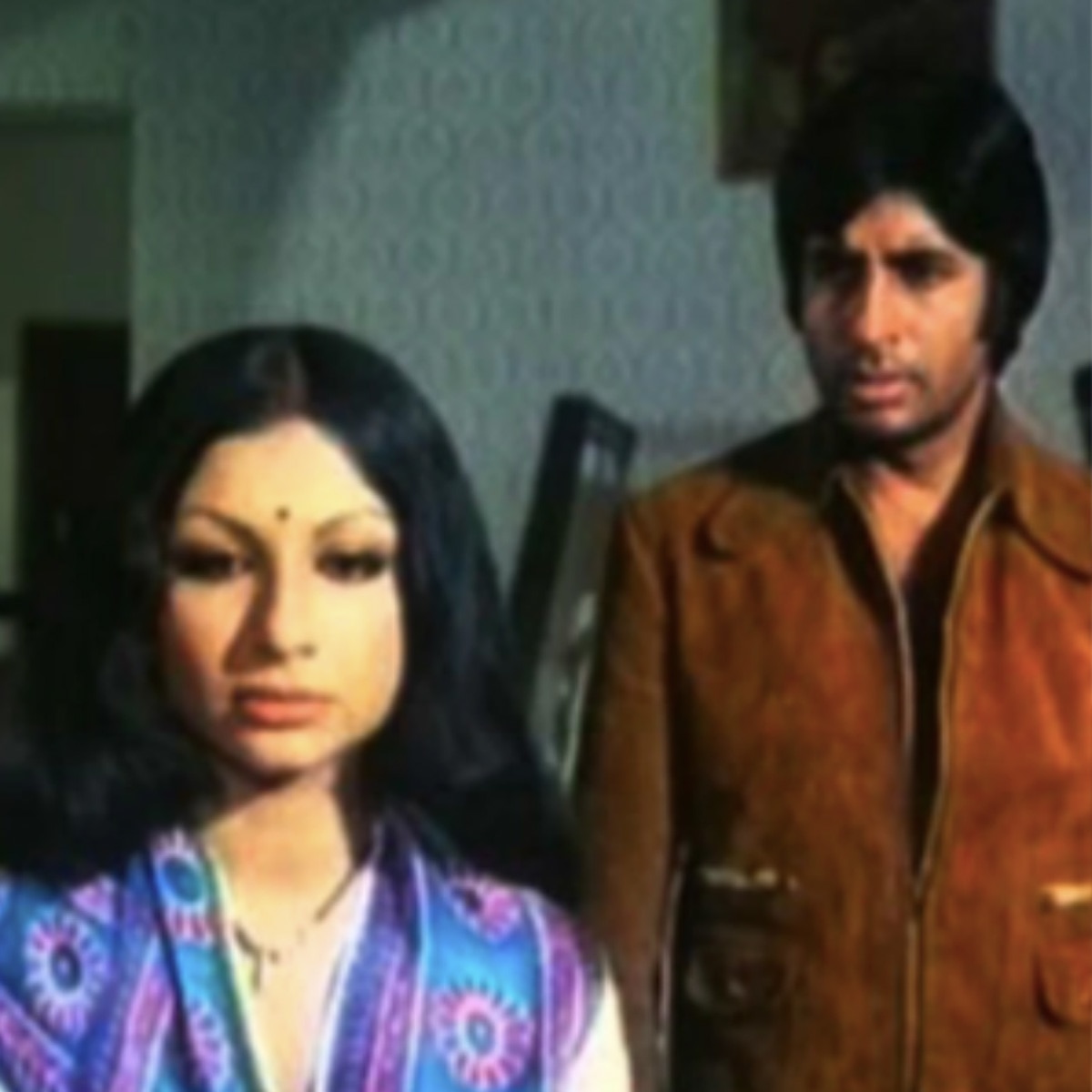 शर्म‍िला टैगोर और अमिताभ बच्चन 